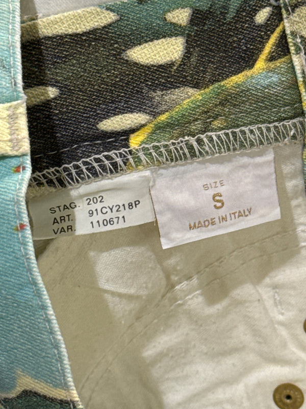 S/S2003 Roberto Cavalli parrot tropical pants