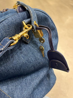 1996-1997 Chanel denim Boston bag