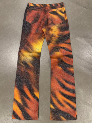 2000 Roberto Cavalli Tiger print pants