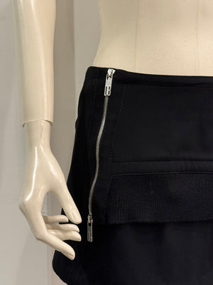 1990s Dirk Bikkembergs zipper mini skirt