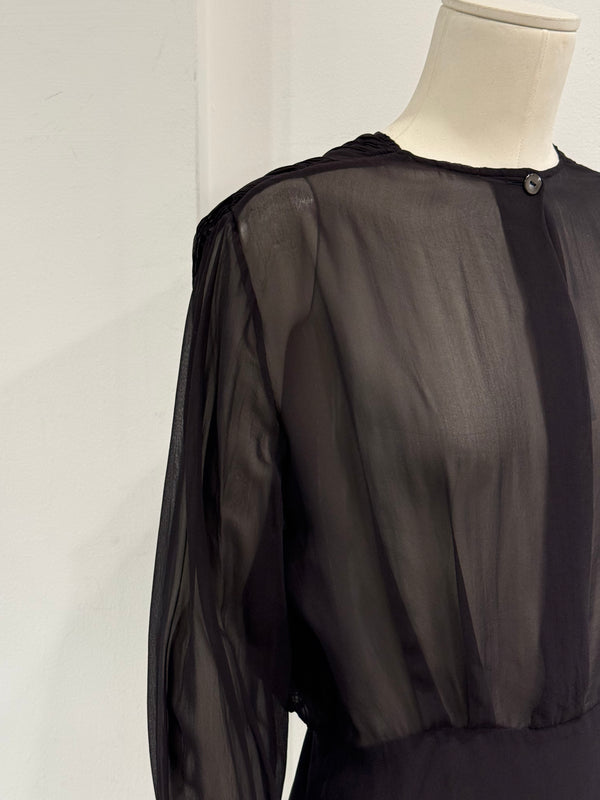 2000s Gianfranco Ferre sheer bluse