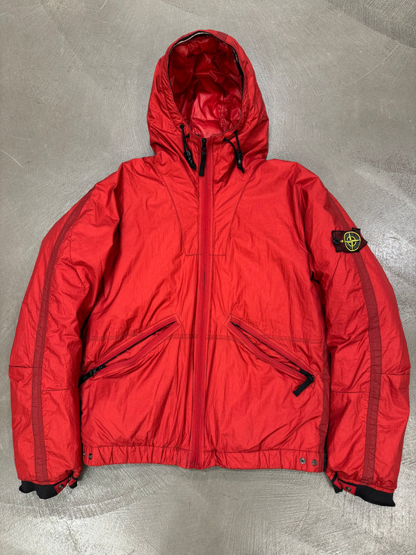 2007 Stone Island mesh badge down jacket