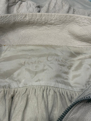 2000s Rick Owens blistered leather jacket