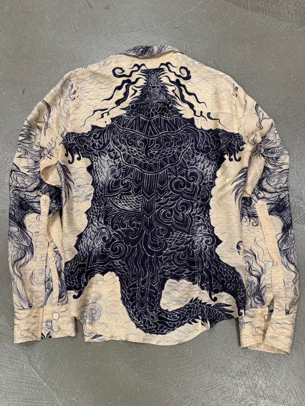 Jean Paul Gaultier dragon silk shirt