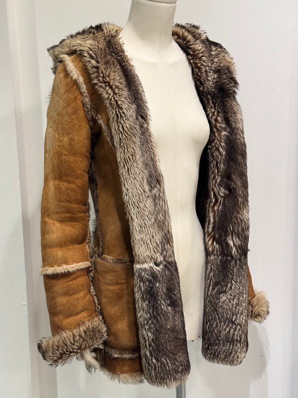 2001 Dolce & Gabbana real lamb fur shearling coat