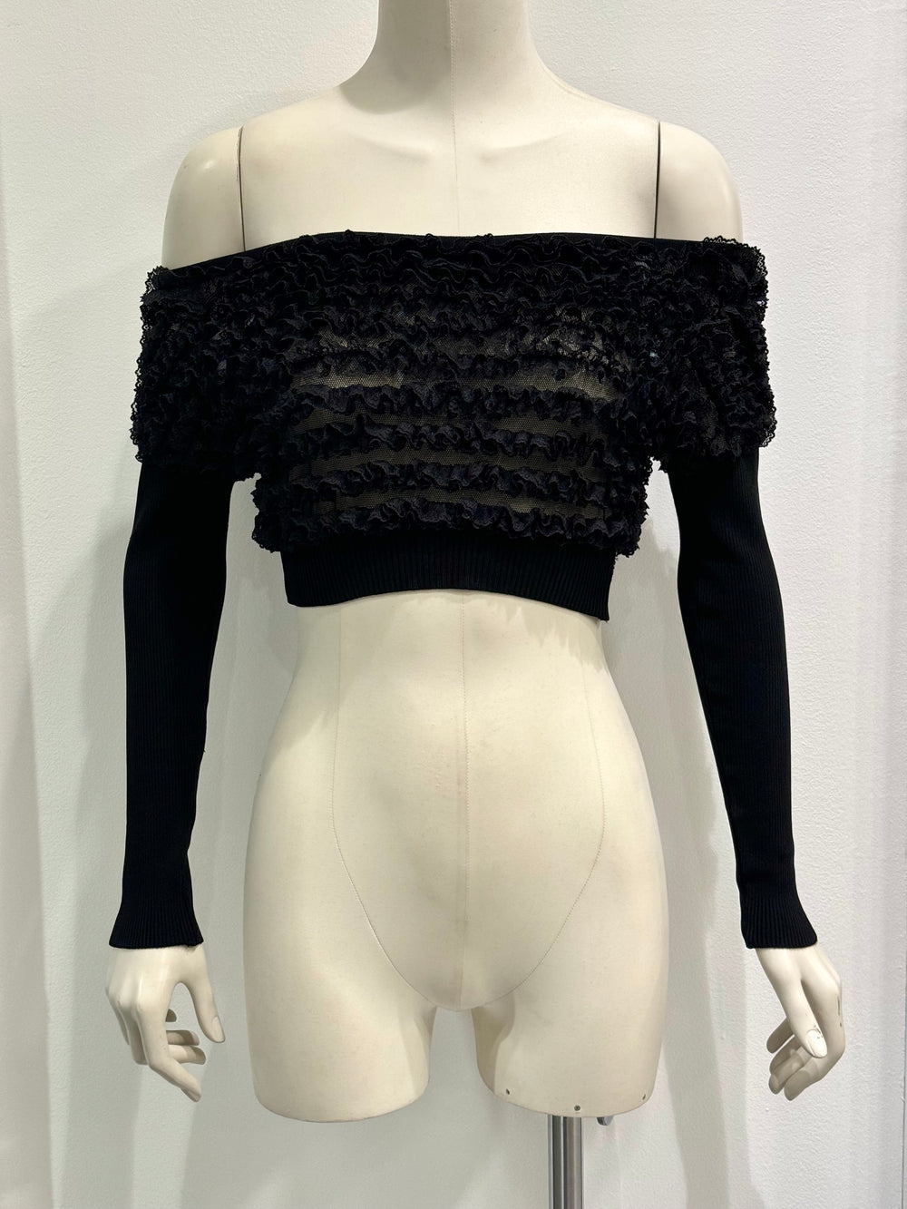 1990s Dolce & Gabbana hybrid cropped decorated top