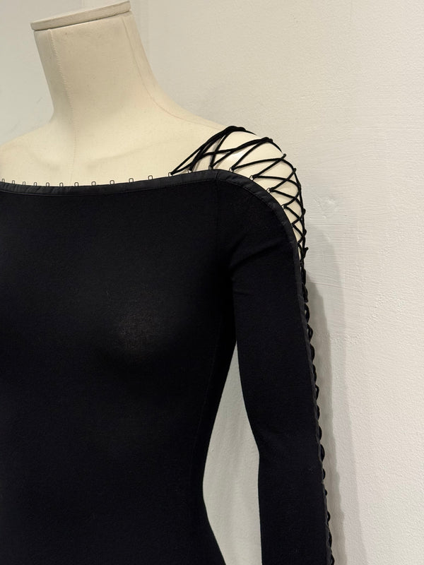 2003 Dolce & Gabbana lace-up bondage top