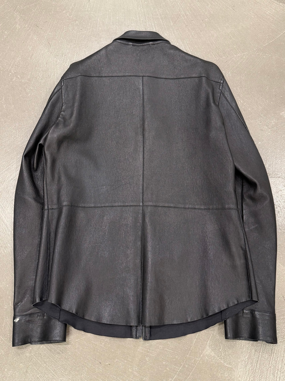 Giorgio Armani fitted leather jacket