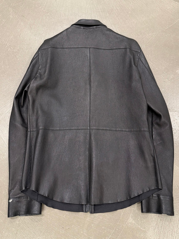 Giorgio Armani fitted leather jacket