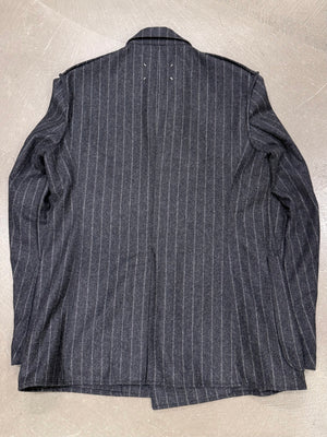 A/W2020 Maison Margiela pinstripe wool double breasted jacket