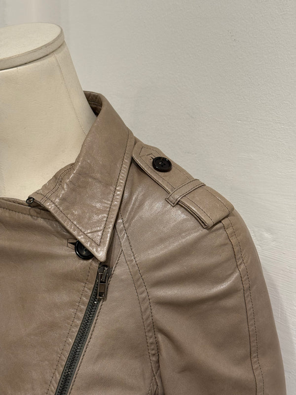 2000s Miu Miu leather trench coat