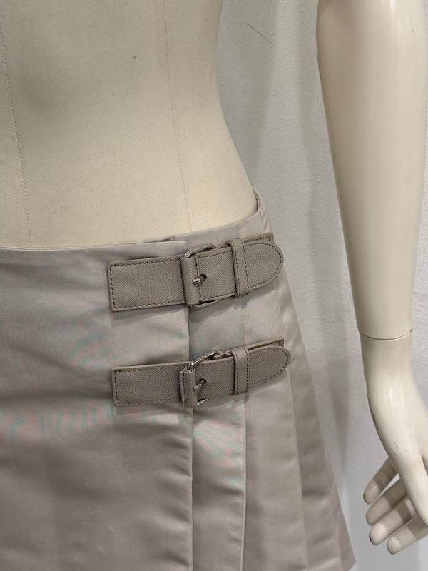2010 Prada pleated mini skirt