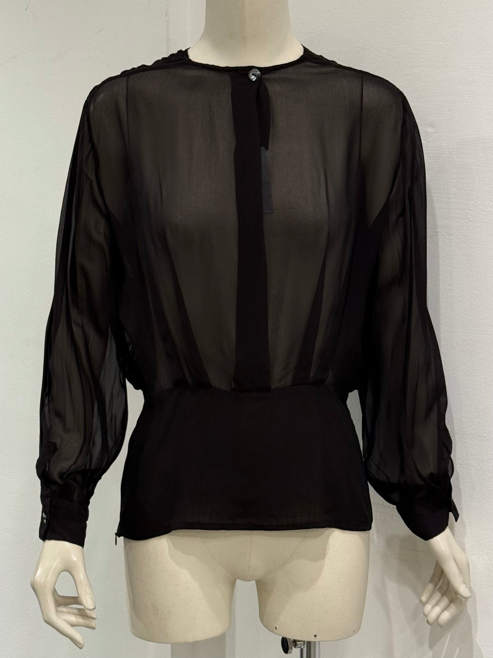 2000s Gianfranco Ferre sheer bluse