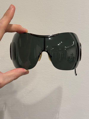 2000s Dior by John Galliano sport 1 visor mask sunglasses