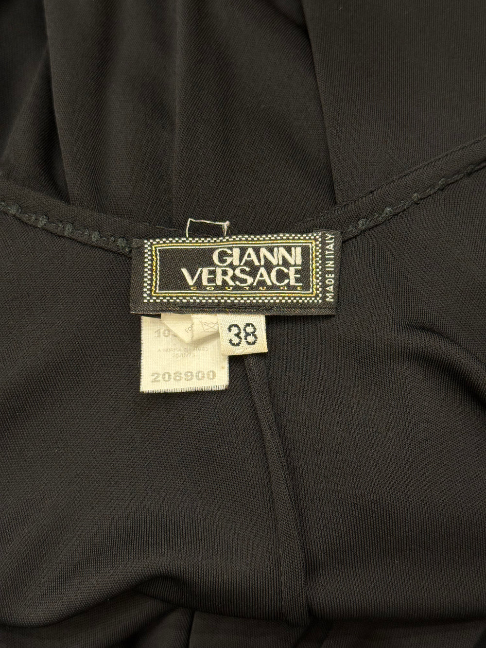 1990s Gianni Versace asymmetric drape dress