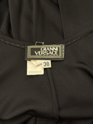 1990s Gianni Versace asymmetric drape dress