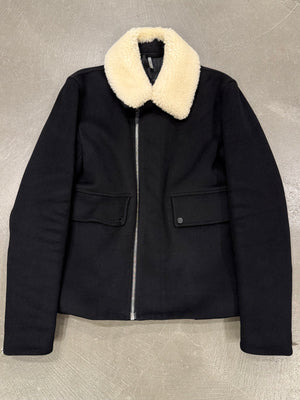 2010s Dior by KVA shearling wool jacket