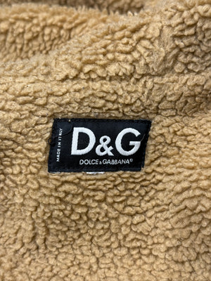 2000s Dolce & Gabbana sherpa-lined military parka