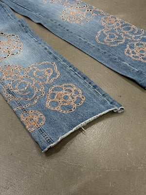 S/S 2008 Roberto Cavalli laser cut jeans