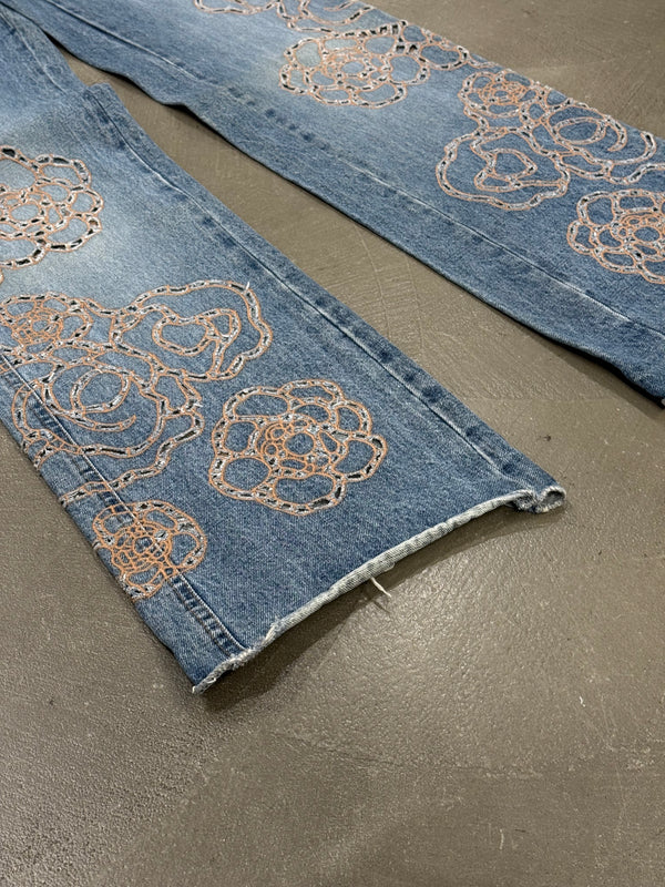 S/S 2008 Roberto Cavalli laser cut jeans