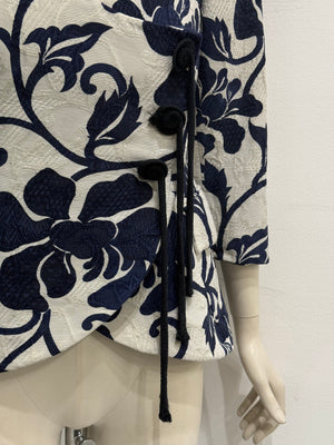 1980s Christian Dior boutique floral embroidery jacket