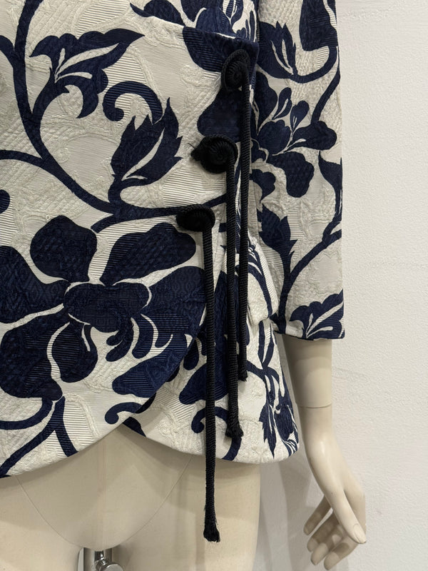 1980s Christian Dior boutique floral embroidery jacket