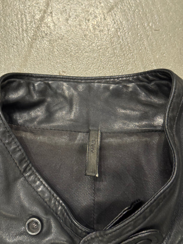 S/S2005 Dior by Hedi Slimane officer utility leather jacket