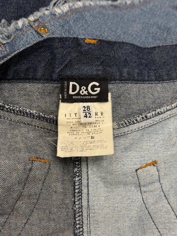 2000s Dolce & Gabbana patchwork mini dress