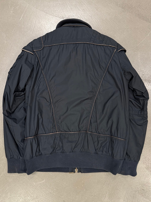 2000s Roberto Cavalli bondage parachute bomber jacket