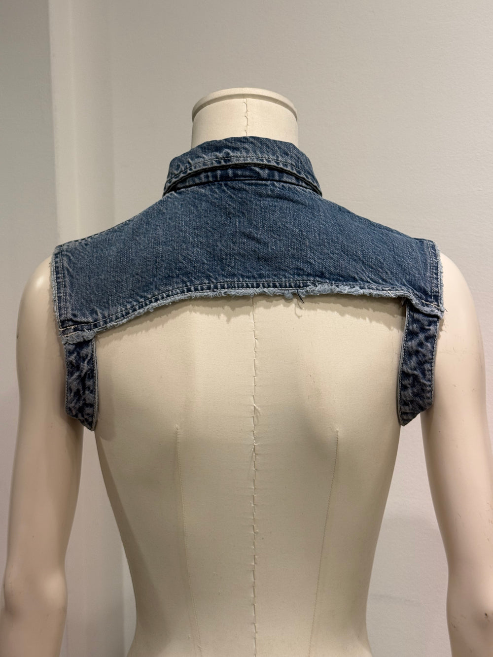 2000s Plein Sud cropped denim top