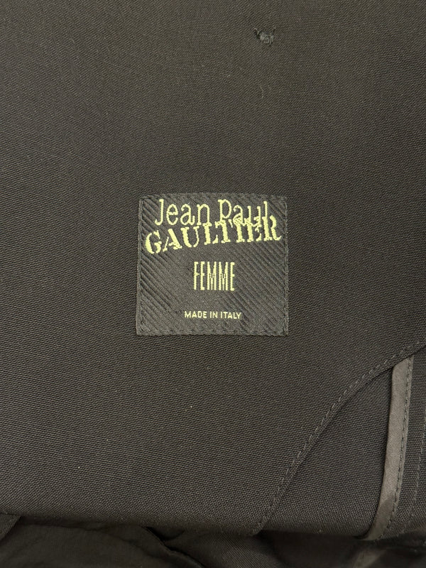 2000s Jean Paul Gaultier deconstructed tailored blazer