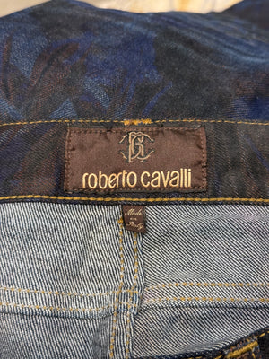 2000s Roberto Cavalli printed illusion pants