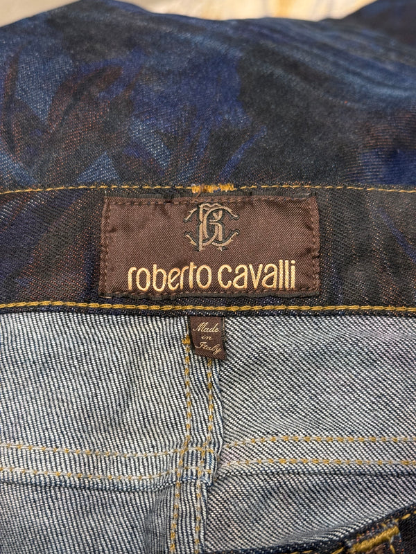 2000s Roberto Cavalli printed illusion pants