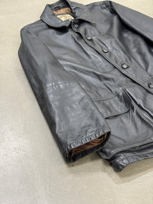 2000s Armani leather coat