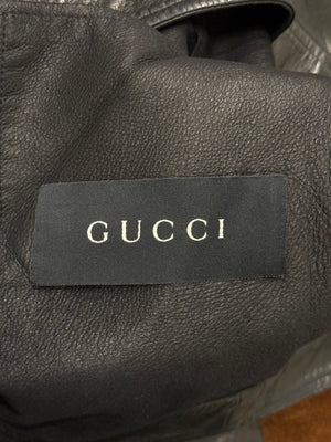 2004 Gucci by Tom Ford moto leather jacket