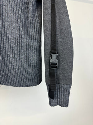 AW2003 Dolce & Gabbana bondage wool knit hoodie