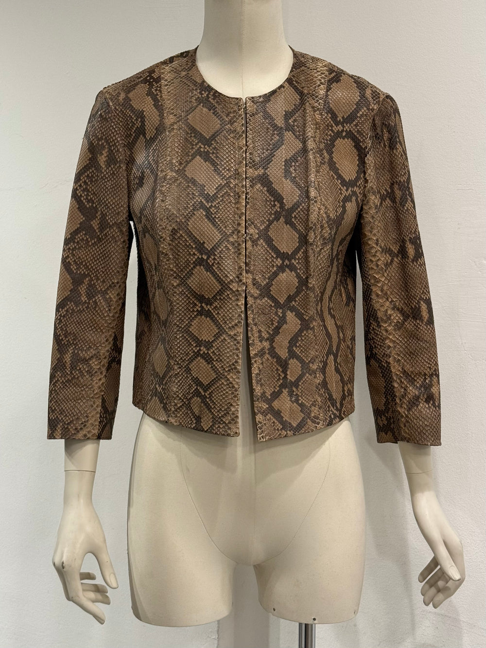 2000s Plein Sud phyton leather jacket