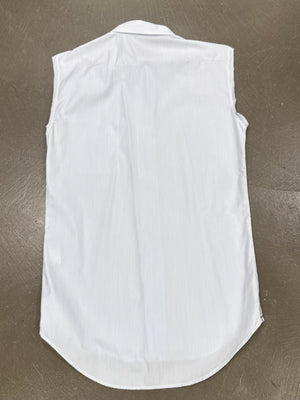 S/S2005 Dior Homme embroidered guitar sleeveless cotton shirt