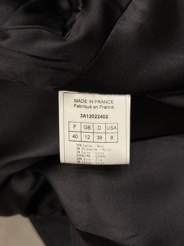 2003 Christian Dior by Galliano leather collar blazer