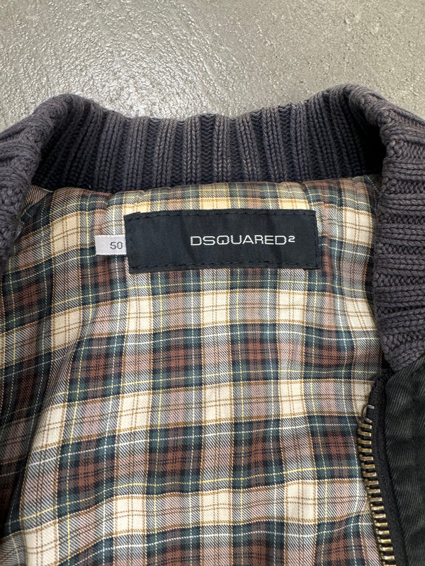A/W 2004 Dsquared2 aviator double zipper bomber jacket
