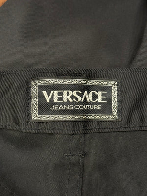 2000s Versace coated pants
