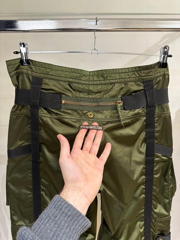 AW2003 Jean Paul Gaultier parachute bondage pants