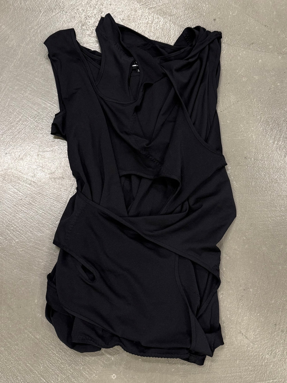 S/S2004 Junya Watanabe runway deconstructed layered top