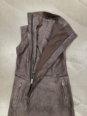 S/S2011 Rick Owens long leather vest