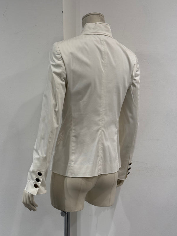 2004 Gucci white fitted blazer