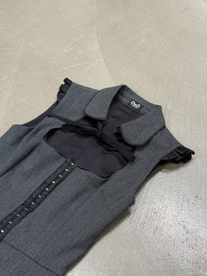 2000s Dolce & Gabbana corset collar dress