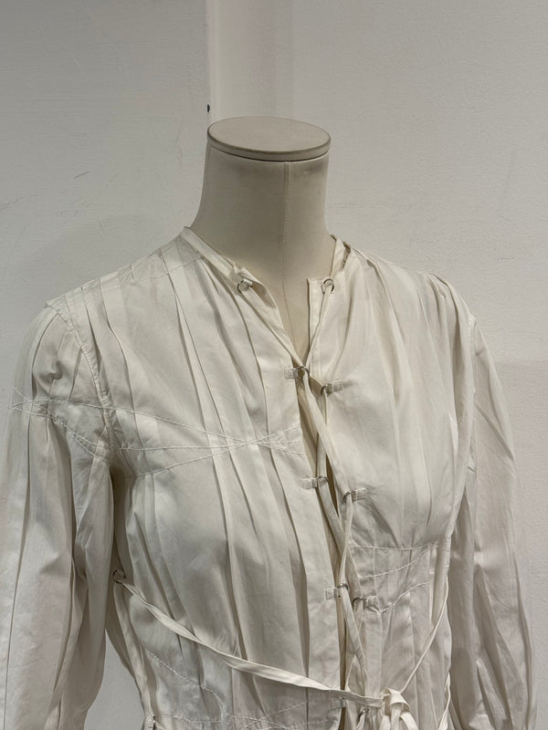 2000s Jean Paul Gaultier white blouse with tie details