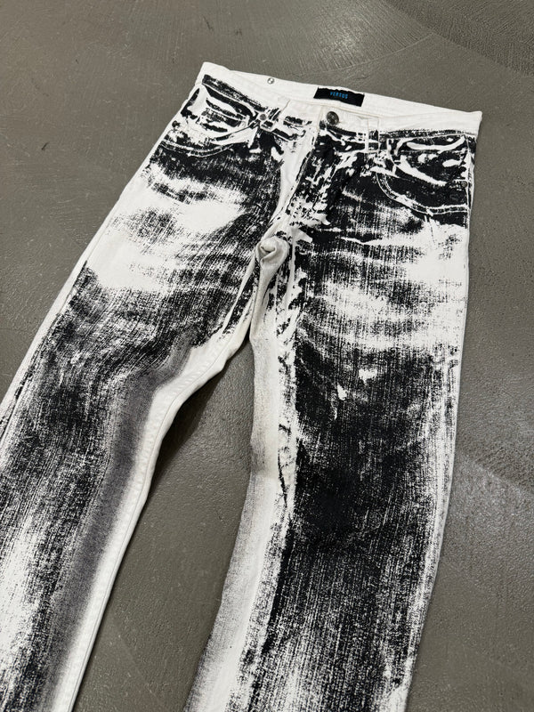 2000s Versus Versace printed jeans