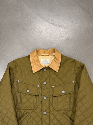 1990s Armani quilted cropped bomber jacket