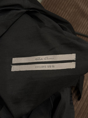 S/S2016 Rick Owens “Cyclops” high neck long sleeve shirt